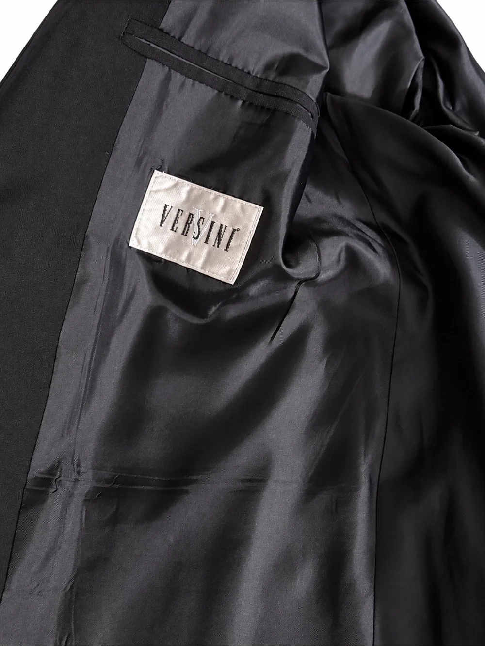 Classic VERSINI Black Single-Breasted Blazer 48R- see additional photos